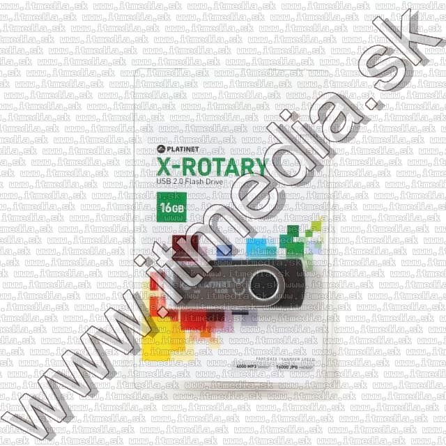 Image of Platinet USB pendrive 16GB X-Rotary (43053) (IT11251)